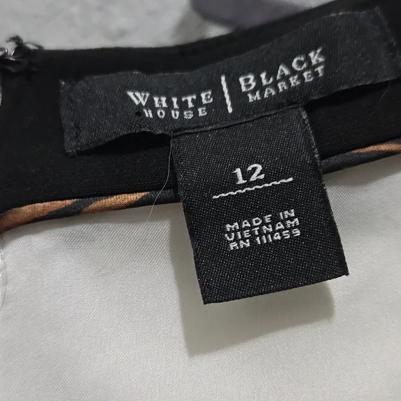 White House Black Market Monochrome Tank Top - Picture 4 of 4
